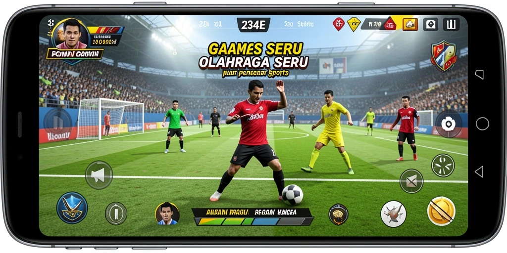 Gameplay seru olahraga dalam 234E yang dinamis dan menegangkan.