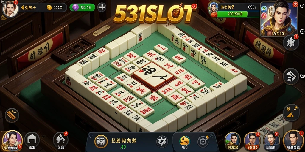Tampilan menarik dari gameplay Mahjong yang memikat.