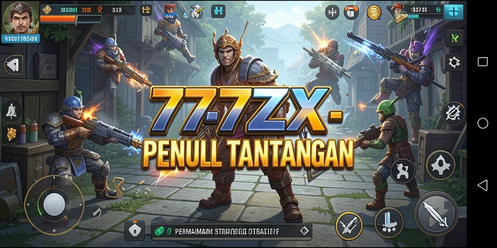 Screenshot 777ZX menampilkan taktik strategis dalam permainan.
