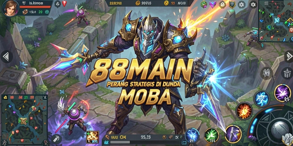 Tampilan gameplay menegangkan di 88MAIN saat pertempuran berlangsung.