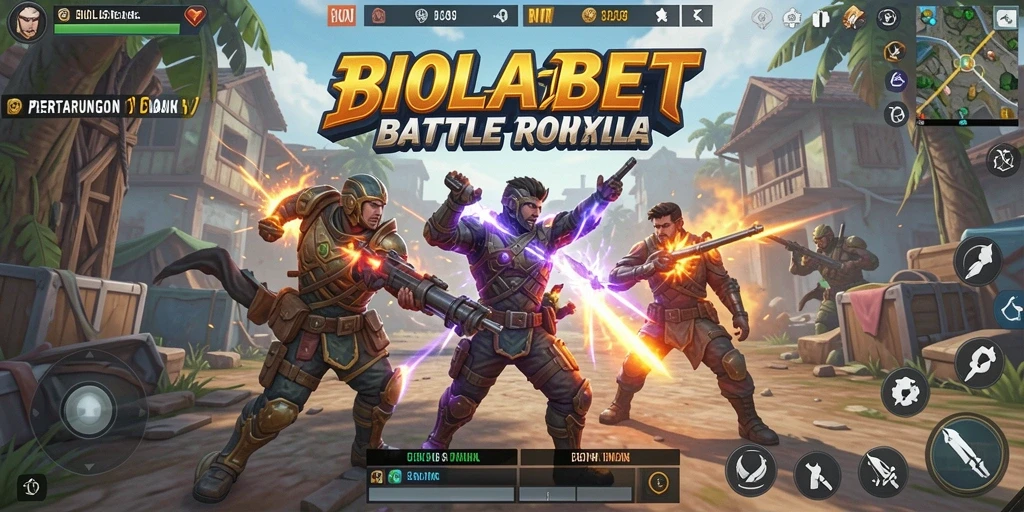 Tampilan seru gameplay pertarungan di BIOLABET