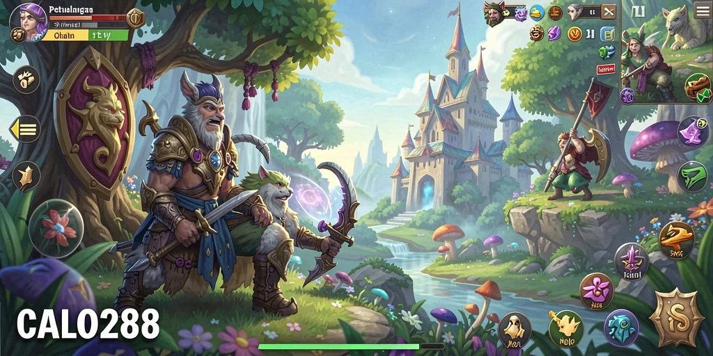 Tampilan gameplay seru dari CALO288 yang menunjukkan petualangan mendebarkan.