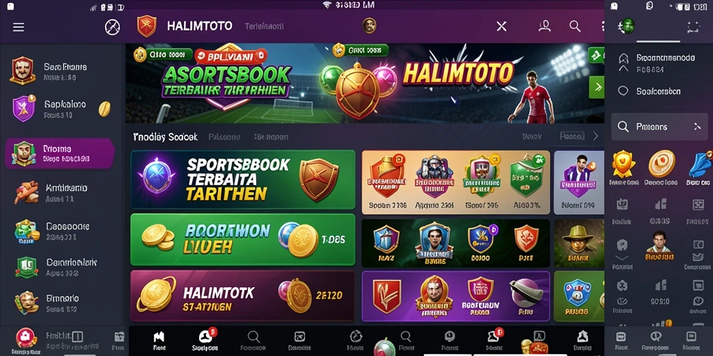 Tampilan antarmuka HALIMTOTO yang atraktif dan informatif.