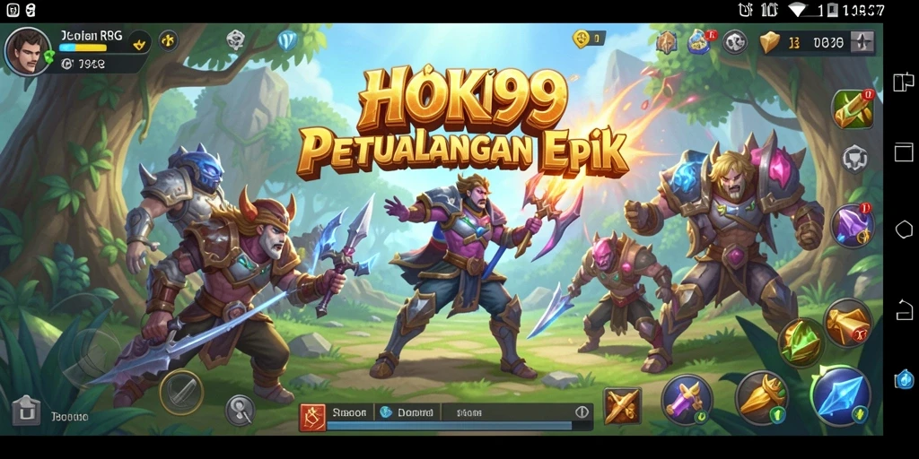 Screenshot HOKI99 menampilkan aksi thrilling dalam pertarungan RPG.