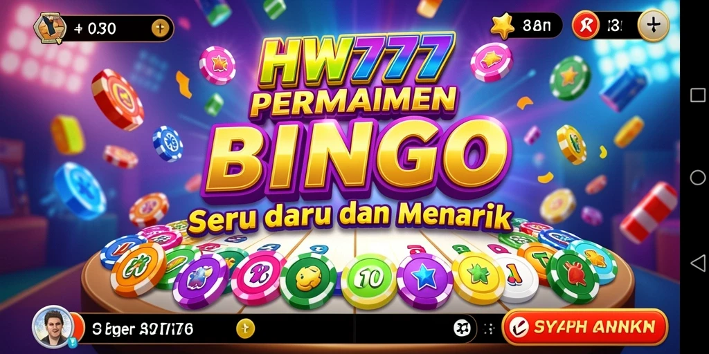 Tampilan gameplay HW777 yang seru dengan berbagai variasi Bingo.
