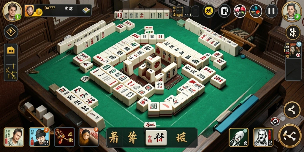 Tampilan gameplay seru dari IDA777 yang menampilkan Mahjong.