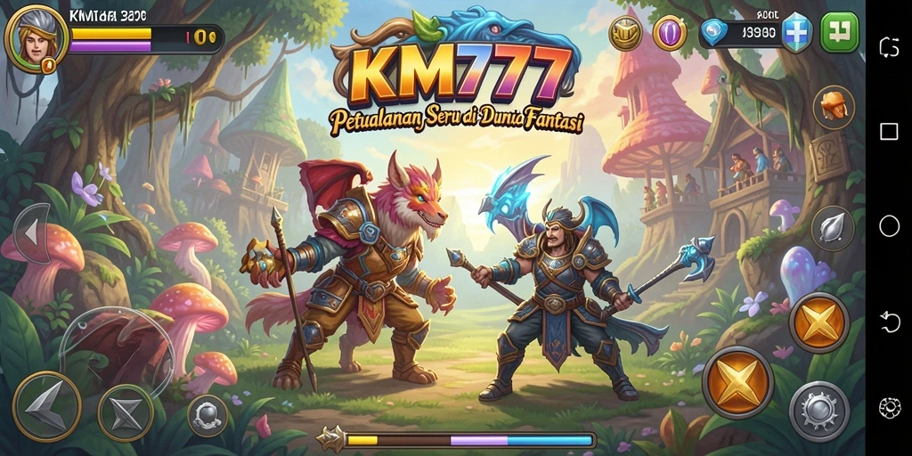Screenshot menampilkan aksi dan eksplorasi di KM777.