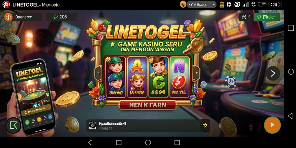 Tampilan gameplay menarik di LINETOGEL dengan berbagai pilihan taruhan.