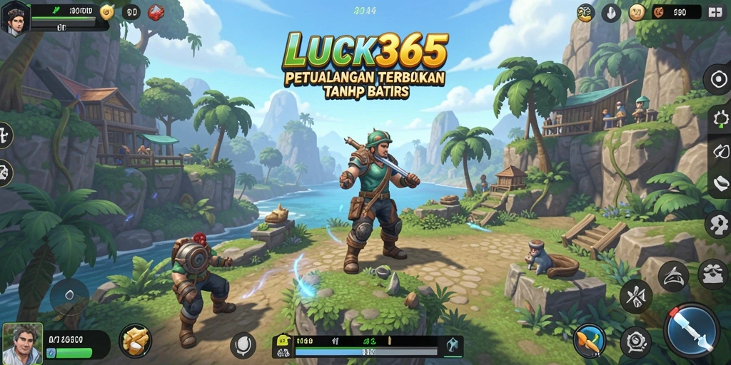 Tampilan gameplay menakjubkan di dunia Open World LUCK365.
