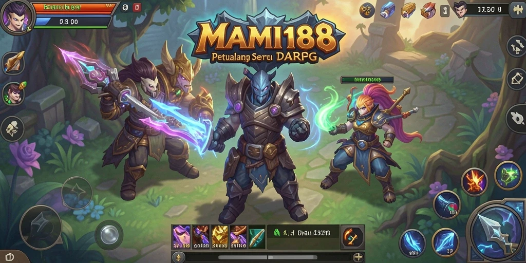Tampilan aksi mendebarkan dalam gameplay ARPG MAMI188.