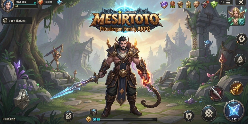 Tangkapan layar permainan MESIRTOTO yang menampilkan aksi ARPG.