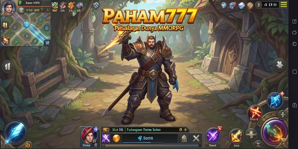 Tangkapan layar gameplay PAHAM777 dalam dunia MMORPG yang menakjubkan.