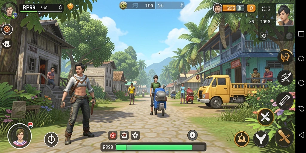 Screenshot gameplay menunjukkan pengalaman simulasi yang menarik dan mendalam.