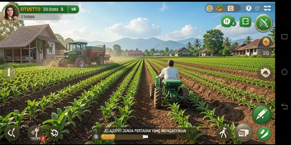 Tangkapan layar gameplay SITUSTOTO menunjukkan pertanian yang kaya dan beragam.