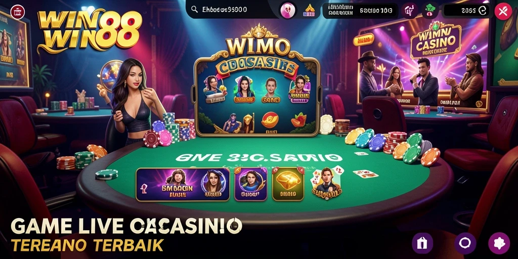 Tampilan gameplay mendebarkan di WIN88 Live Casino.